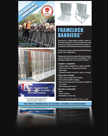 Download a copy of the Framelock Barrier Brochure. Click here on the link to the left